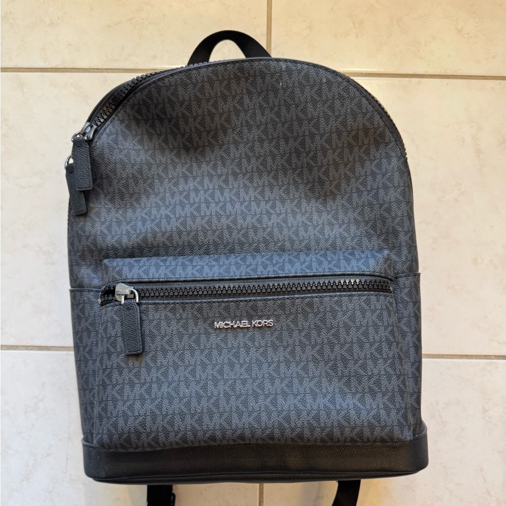 Michael Kors Men’s Cooper Logo Leather Backpack